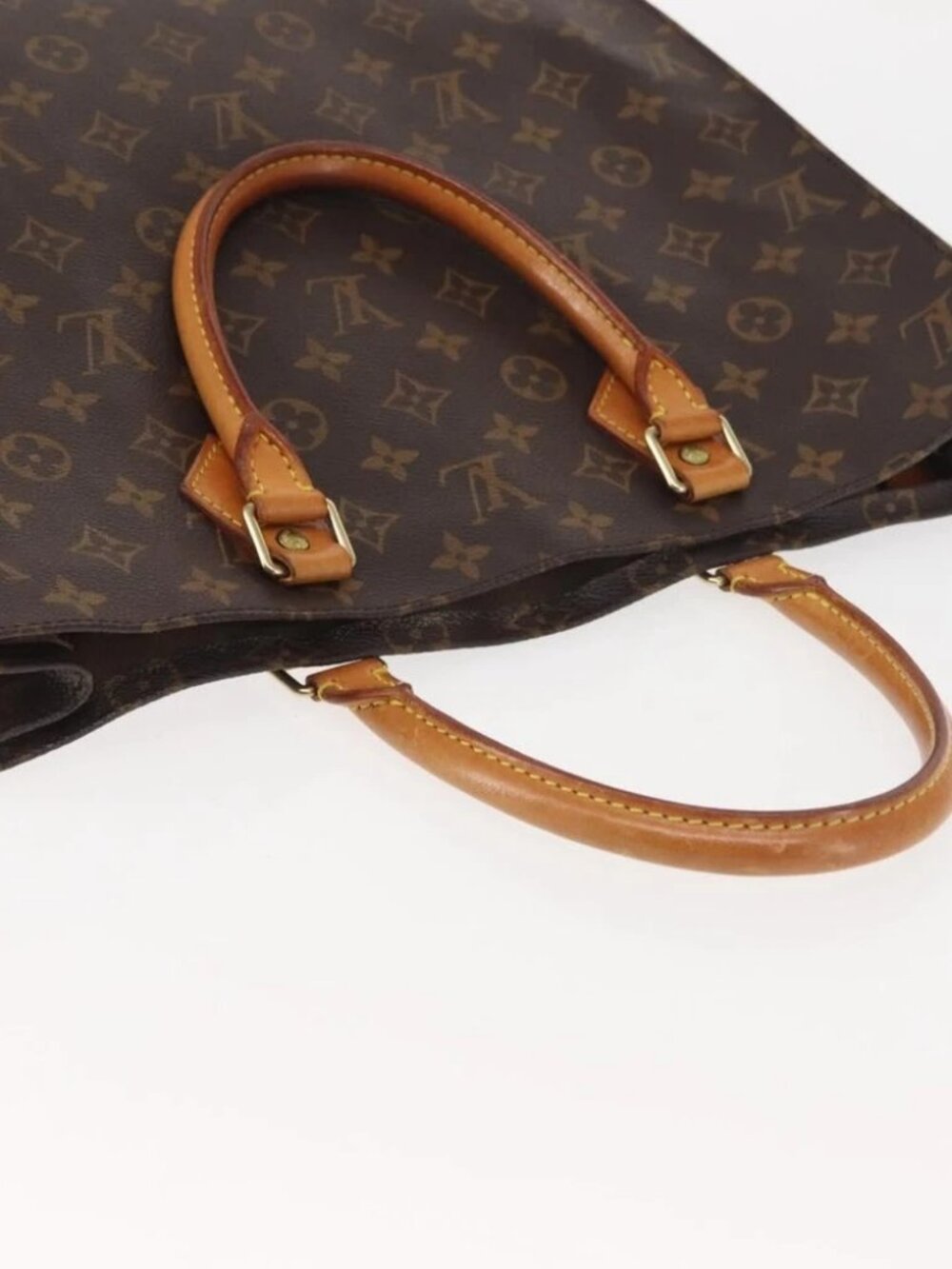 LOUIS VUITTON Monogram Sac Plat Hand Bag M51140 LV Auth - Picture 8 of 16